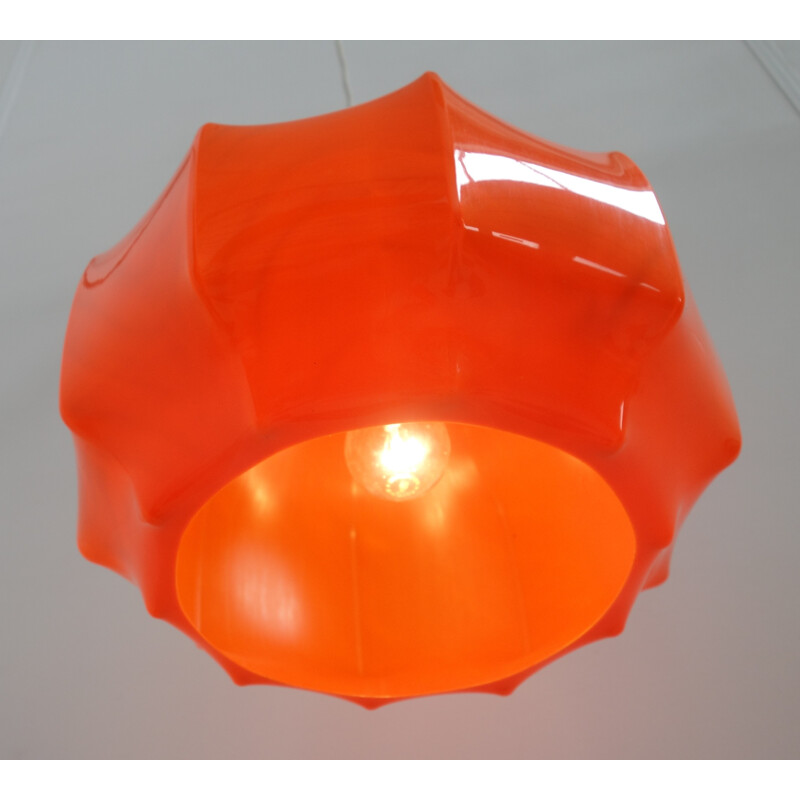 Plafonnier orange d'Ilka Plast Cocoon - 1970