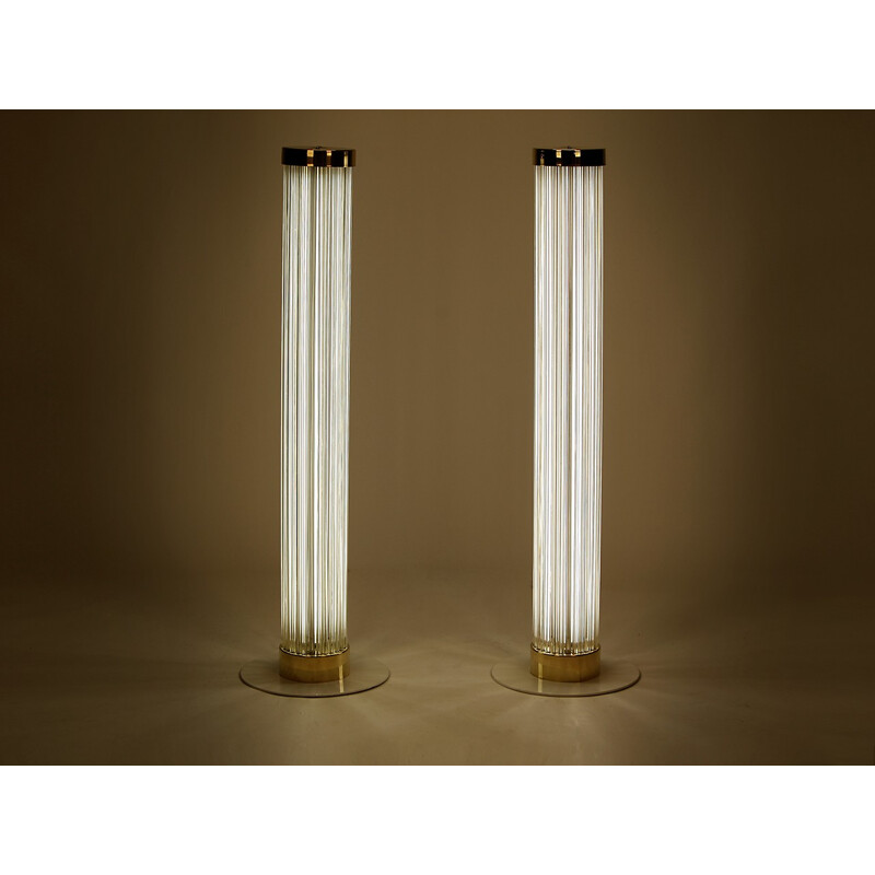 Pair of vintage Floor Lamps by Fa. Preciosa - 1970s