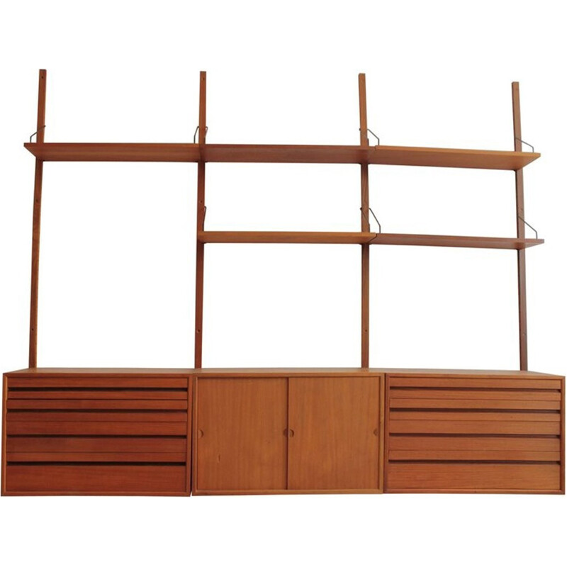 Vintage wall shelving system by Poul Cadovius for Cado House - 1960s