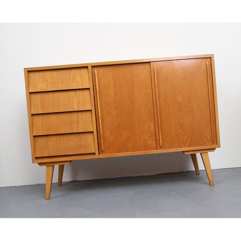 Sideboard sliding doors in ash - 1950s