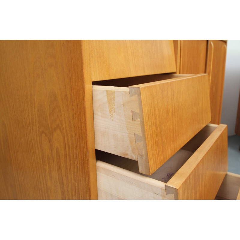 Sideboard sliding doors in ash - 1950s