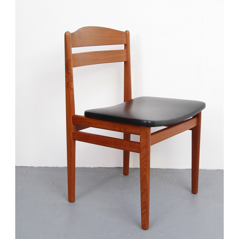 Set of 4 ding chairs teak - 1960s