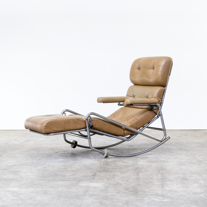 French lounge rocking chair for Lama - 1960s