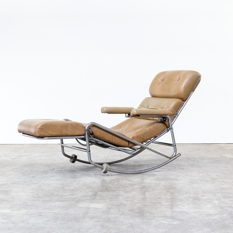 French lounge rocking chair for Lama - 1960s