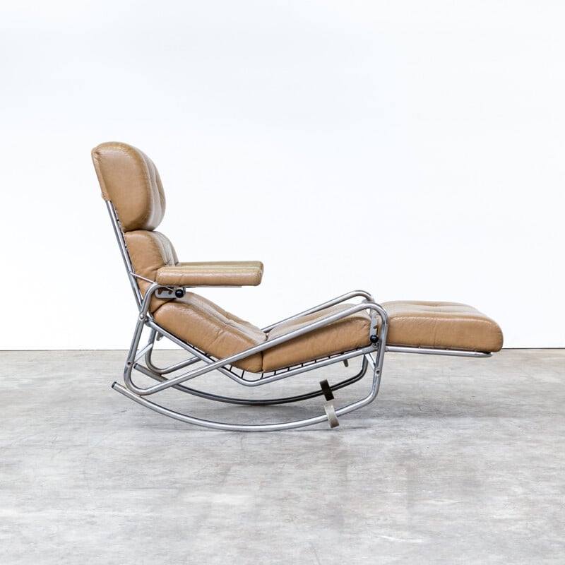 French lounge rocking chair for Lama - 1960s