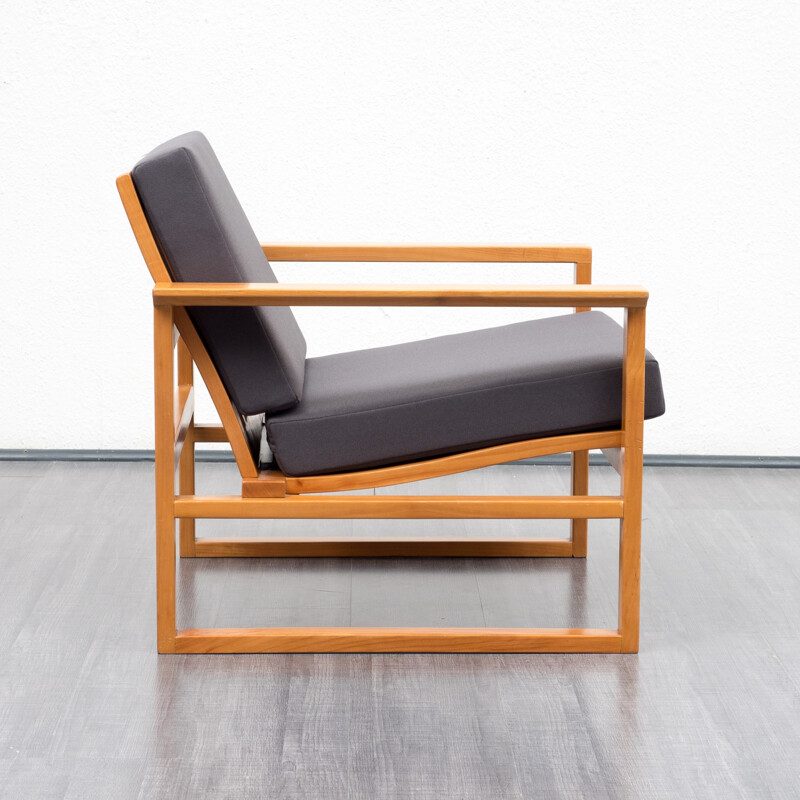 Vinatge armchair with footrest - 1950s