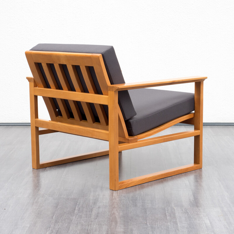 Vinatge armchair with footrest - 1950s