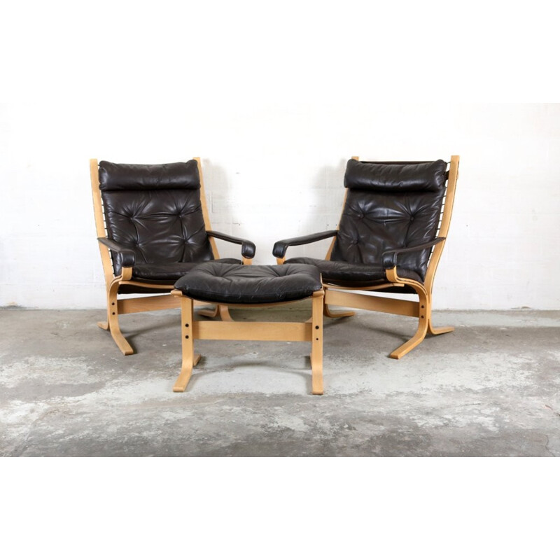 Pair of easy chairs by Ingmar Relling for Westnofa - 1970s