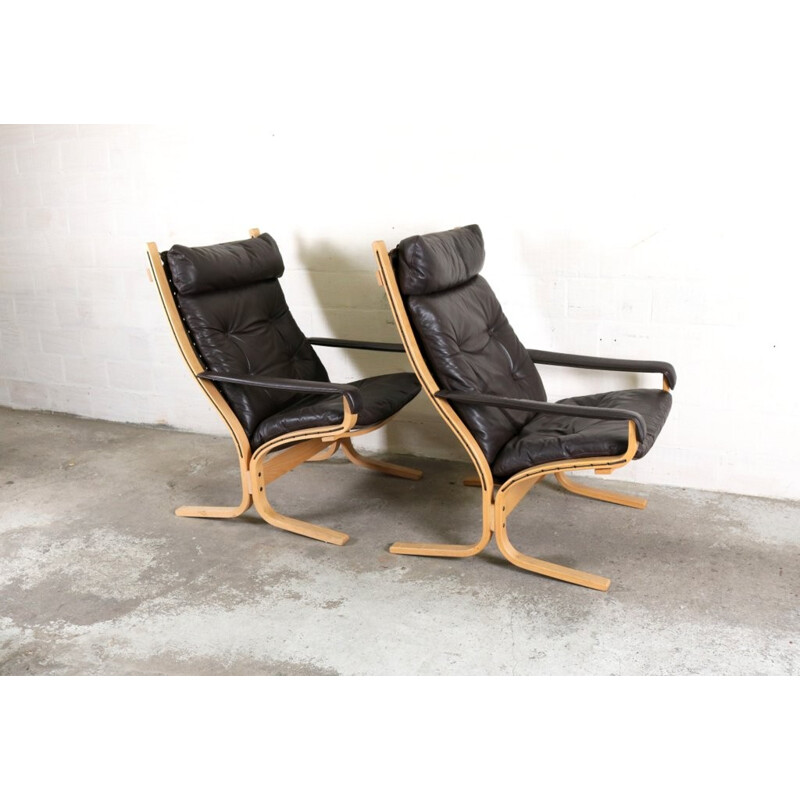 Pair of easy chairs by Ingmar Relling for Westnofa - 1970s