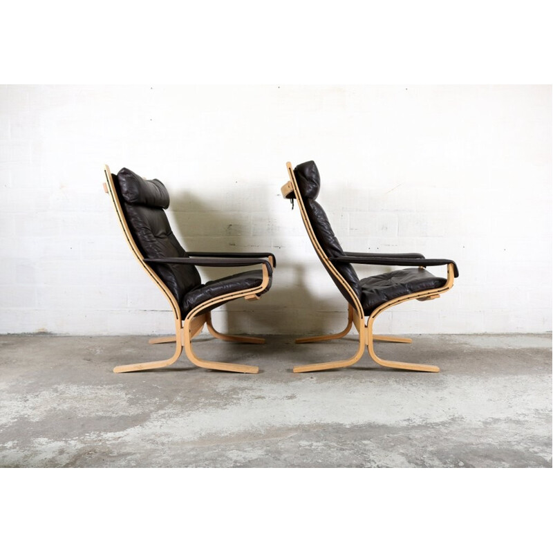 Pair of easy chairs by Ingmar Relling for Westnofa - 1970s