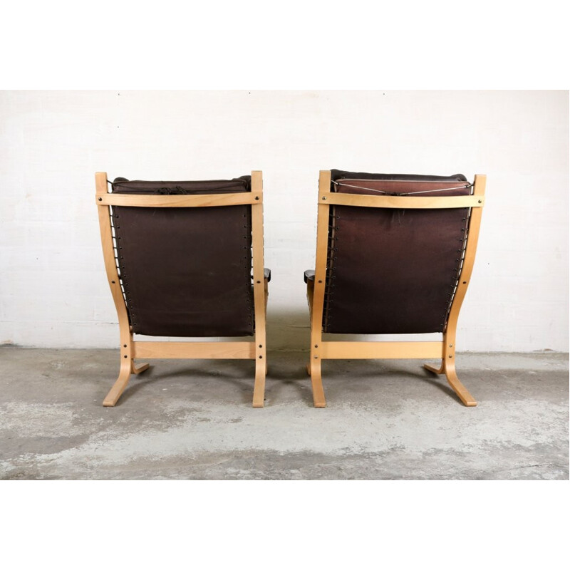 Pair of easy chairs by Ingmar Relling for Westnofa - 1970s