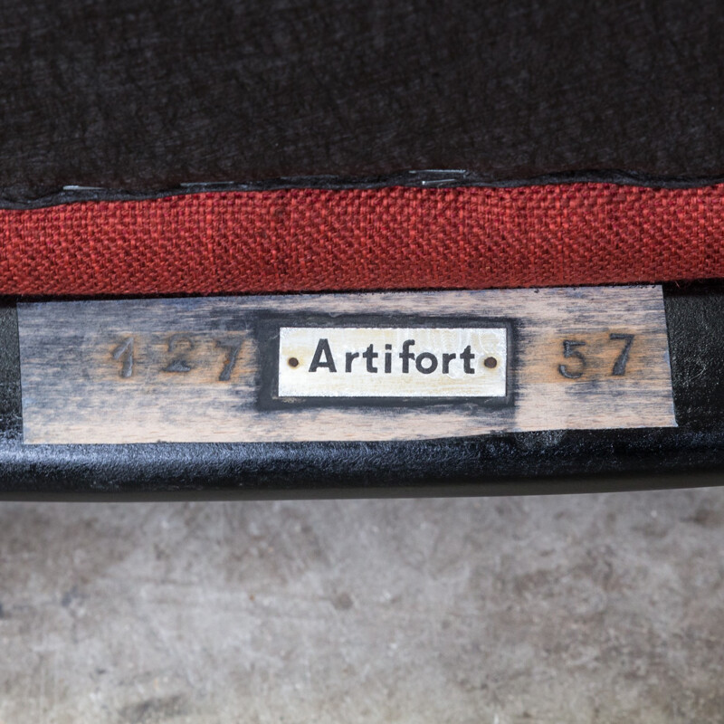 Armchair vintage Num "127/57" by Folke Ohlsson pour Artifort/Dux - 1950s