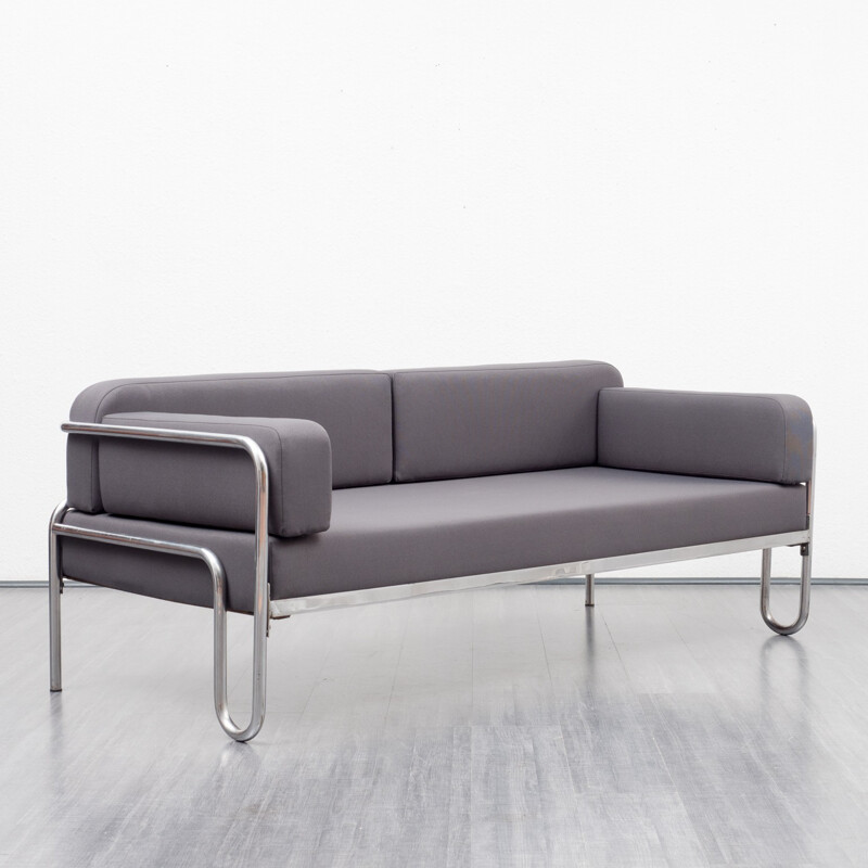 Bauhaus sofa vintage, new upholstery - 1930s