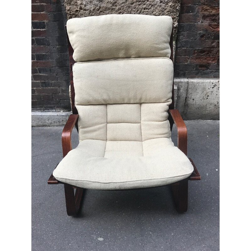 Pair of Wenge armchairs circa - 1970s