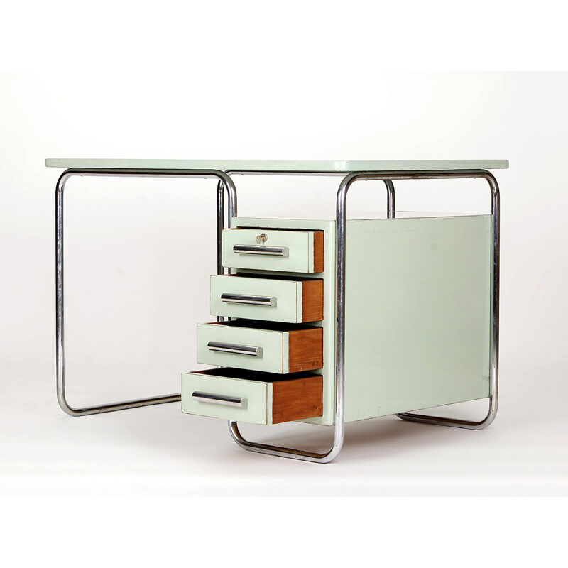 Tubular Steel Vintage Desk produced by Vichr & Co - 1930s