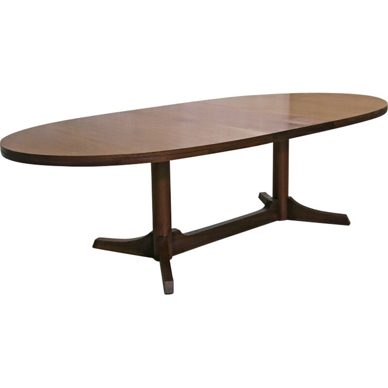 Oval vintage Dining Table by Robert Heritage for Archie Shine - 1960s