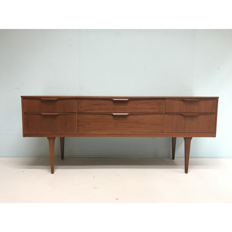 Vintage chest of drawers in teak with 6 drawers by Austinsuite - 1960s