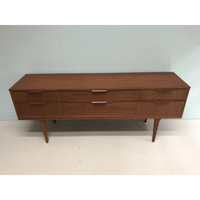 Vintage chest of drawers in teak with 6 drawers by Austinsuite - 1960s