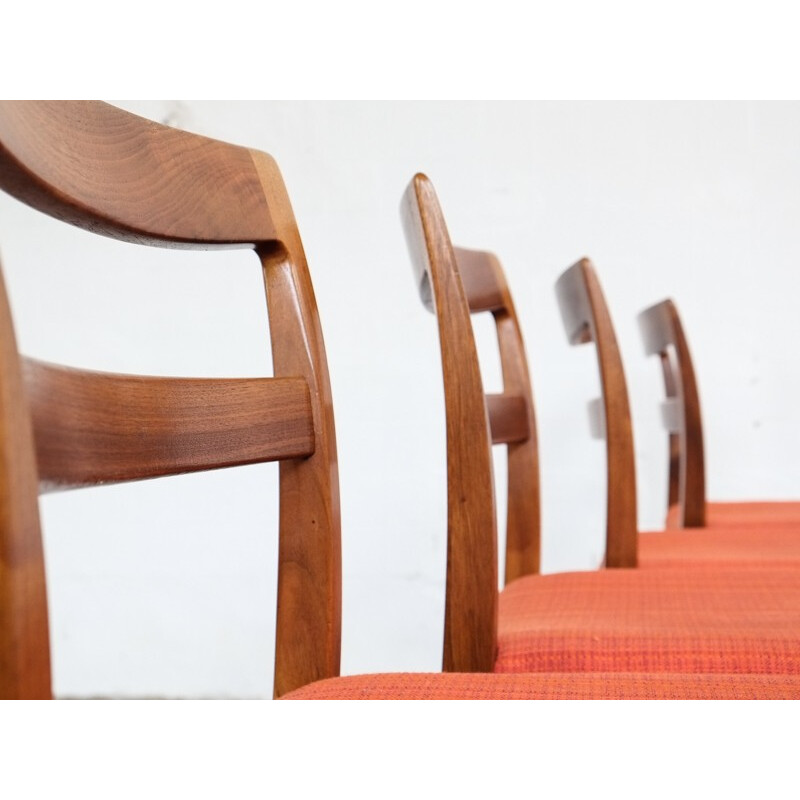 Set of 6 vintage chairs in teak by Nils Jonsson for Troeds - 1960s