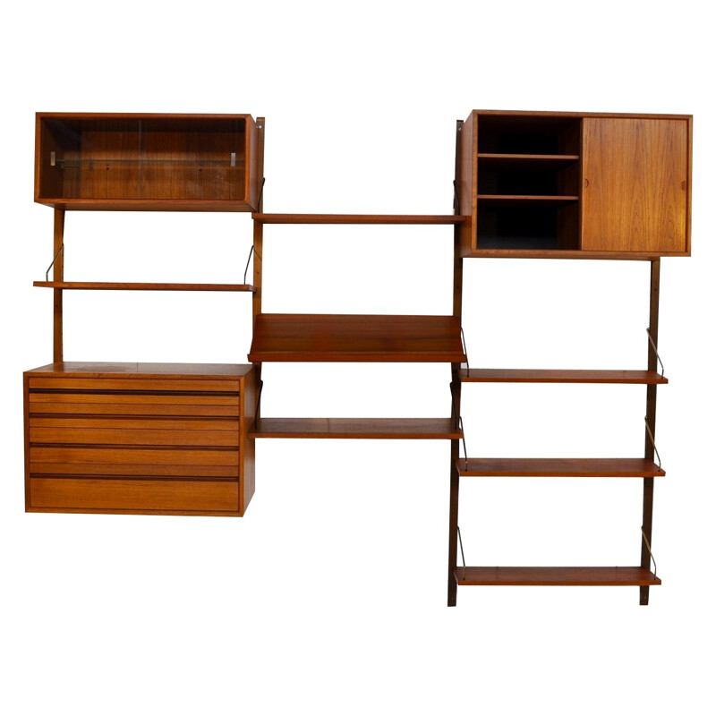 Modular shelf in teak "Royal System", Poul CADOVIUS - 1950s