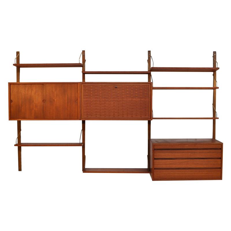 Modular storage cabinet in teak "Royal System", Poul CADOVIUS - 1950s