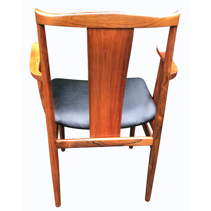 Set of 6 Rosewood "4 dining chairs and 2 armchairs" - 1960s