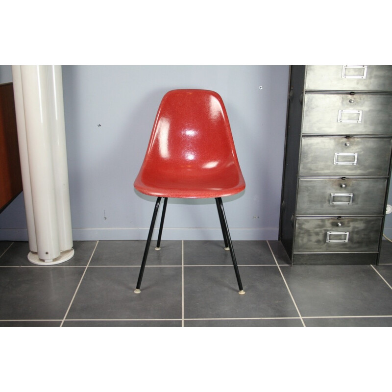 Chaise vintage DSX Terracotta de Eames pour Herman Miller - 1950