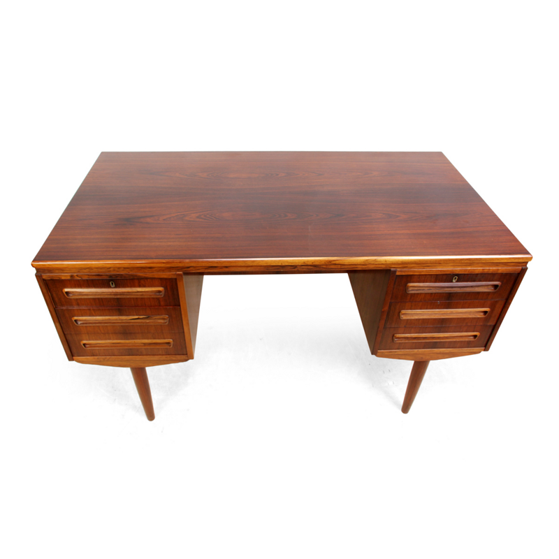 Vintage desk in rosewood by J Svenstrup for AP Mobler - 1960s