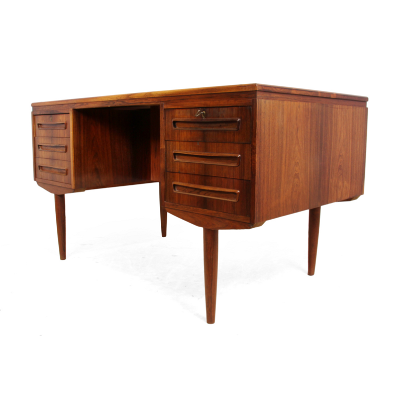 Vintage desk in rosewood by J Svenstrup for AP Mobler - 1960s