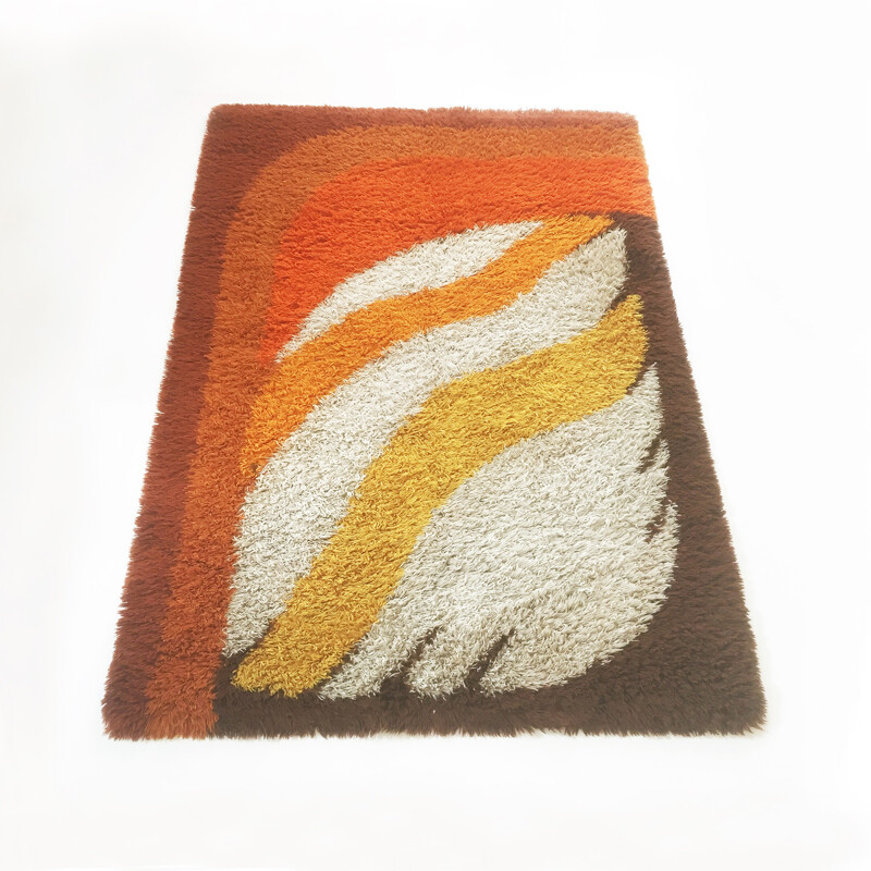 Vintage Modernist Rya Rug by Desso, Netherlands - 1970s