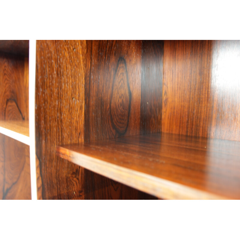 Vintage bookcase in rosewood with iron legs - 1960s