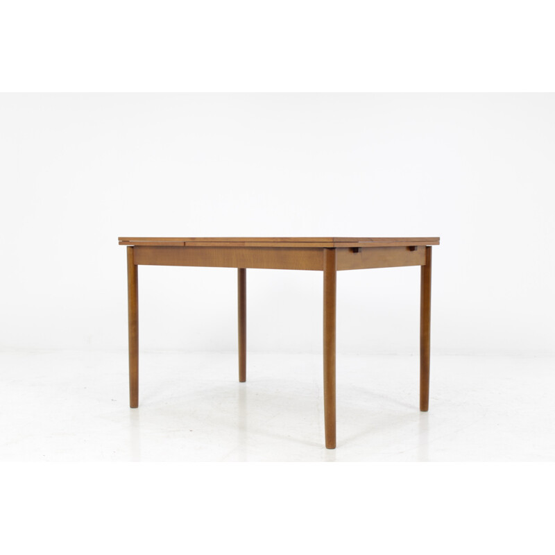 Vintage Scandinavian teak extendable dining table - 1960s