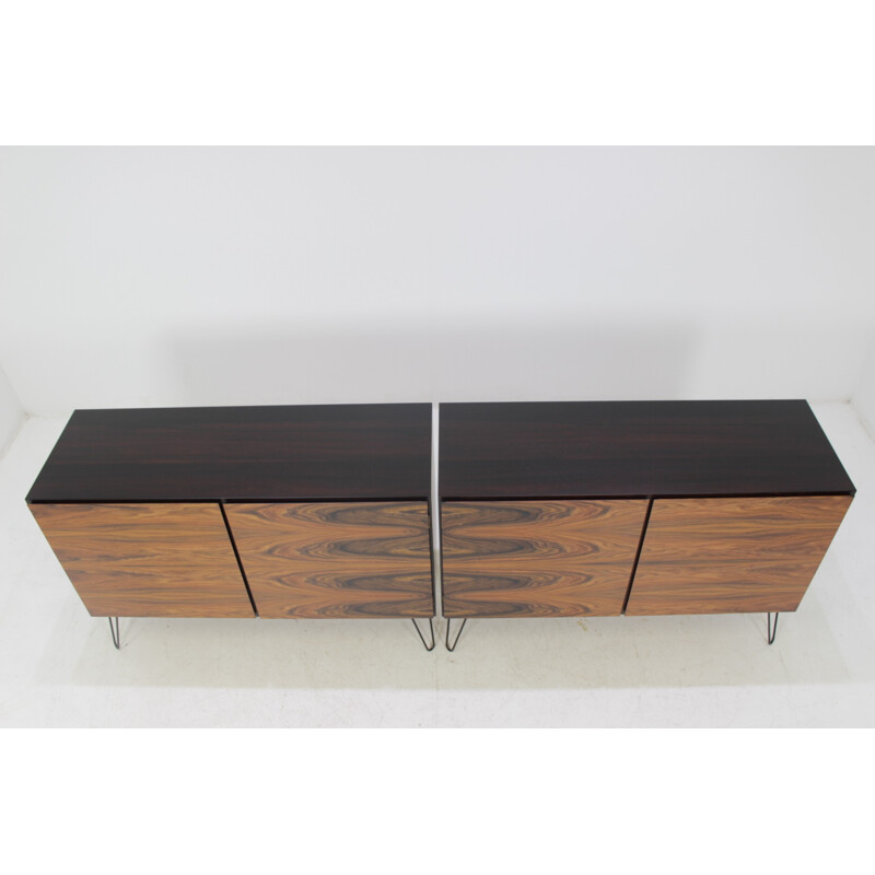 Pair of vintage rosewood storage furniture by Omann Jun - 1960s