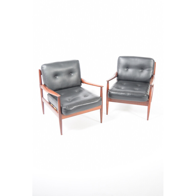 Set of 2 vintage easy chairs, Danish design  - 1960s
