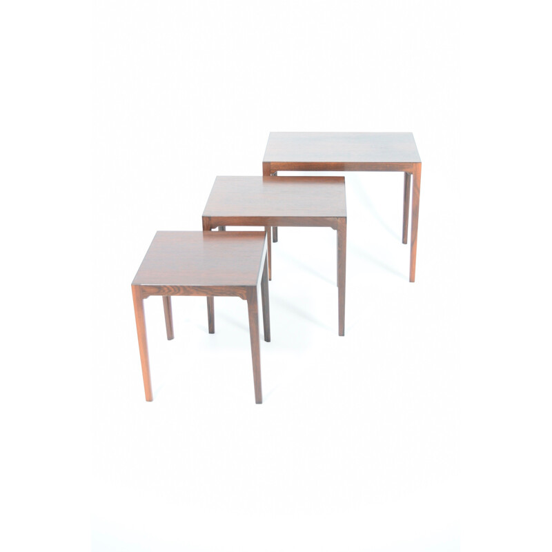 3 tables d'appoint gigognes danoises par BR Gelsted - 1960 