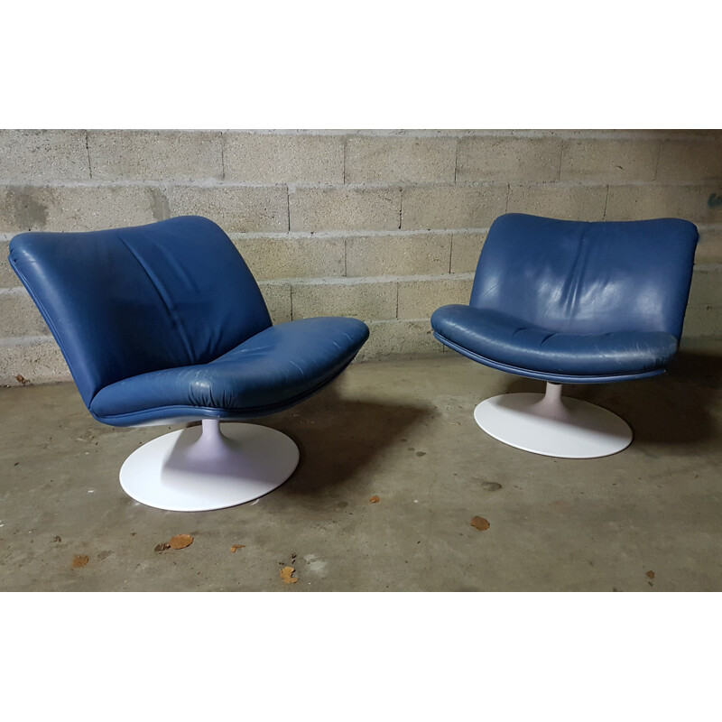 Pair of F504 armchairs by Geoffrey Harcourt for Artifort - 1960s