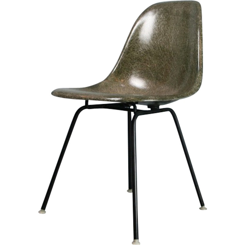 Chaise DSX vert de Charles & Ray Eames pour  Herman miller - 1950
