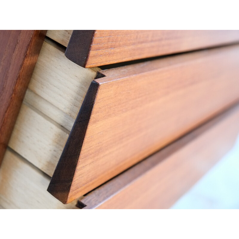 small vintage chest of 4 drawers in teak by Ib Kofod Larsen - 1960s