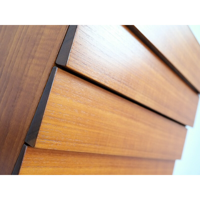 small vintage chest of 4 drawers in teak by Ib Kofod Larsen - 1960s