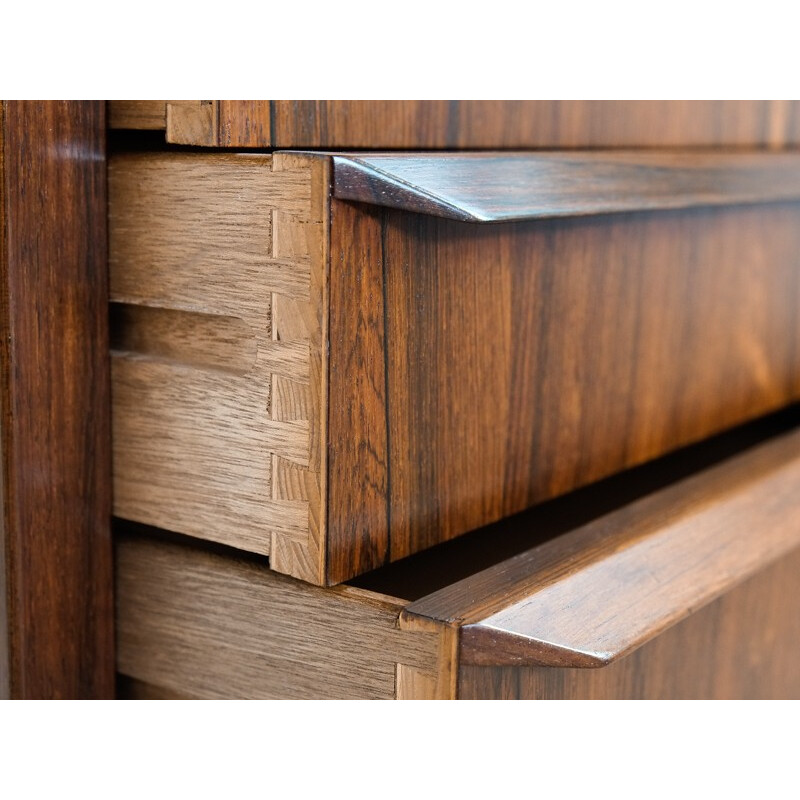 Chest of 3 drawers vintage in rosewood by Johannes Andersen - 1960s