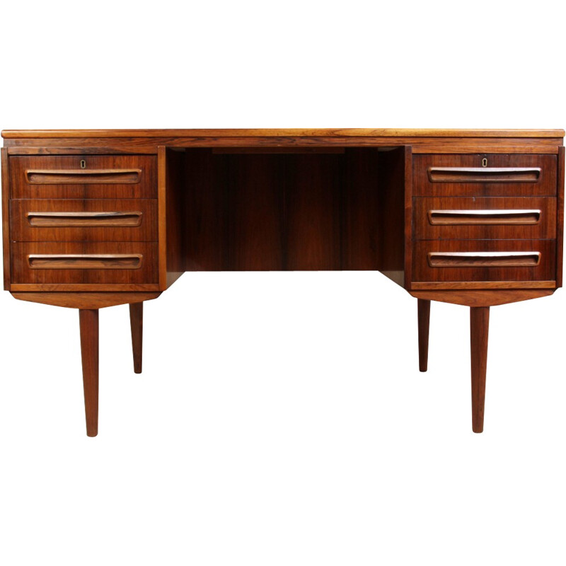 Vintage desk in rosewood by J Svenstrup for AP Mobler - 1960s