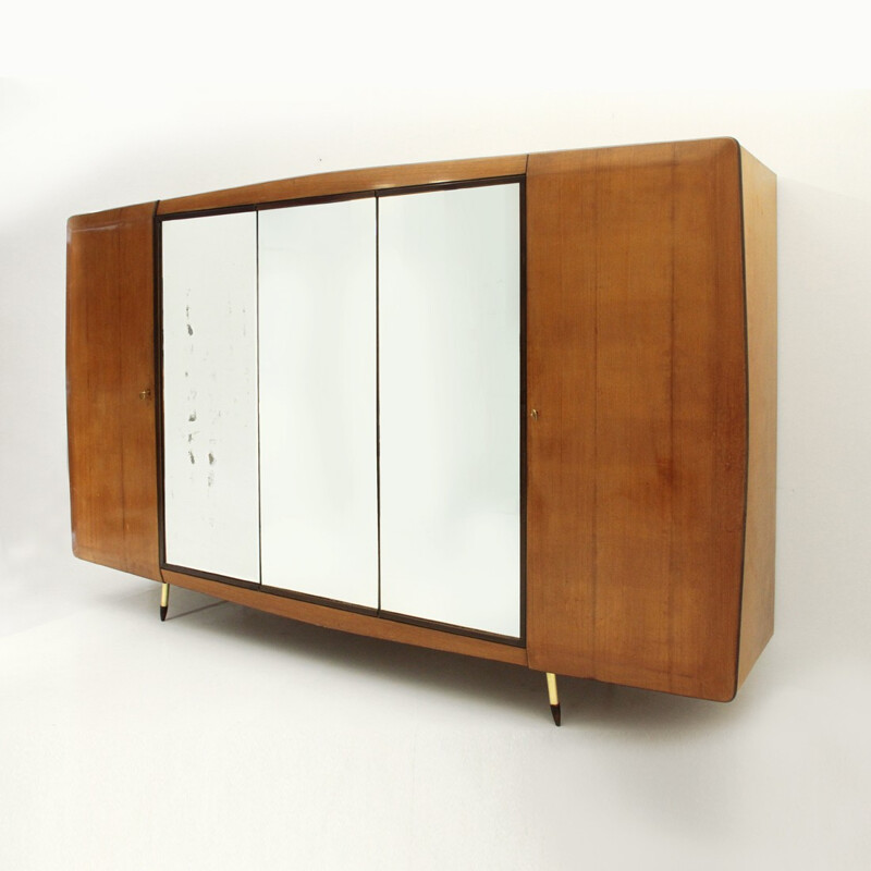 Italian brass legs vinatge cabinet - 1950s