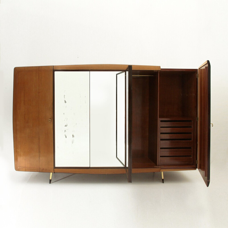 Italian brass legs vinatge cabinet - 1950s