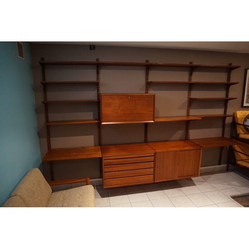 Large Scandinavian Teak Bookcase by P. Cadovius - 1960s 