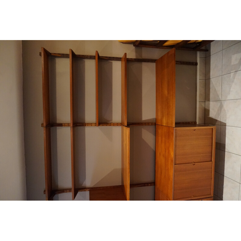 Large Scandinavian Teak Bookcase by P. Cadovius - 1960s 