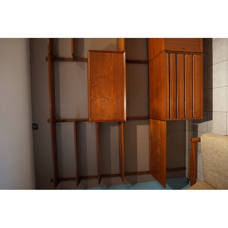 Large Scandinavian Teak Bookcase by P. Cadovius - 1960s 