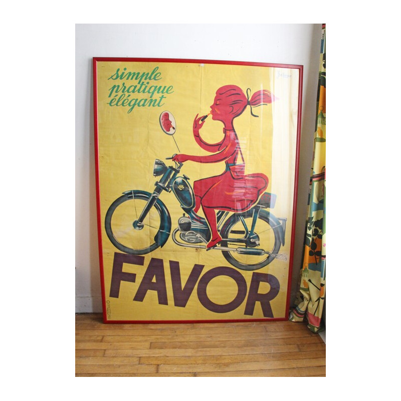 Affiche publicitaire "Favor" - 1960