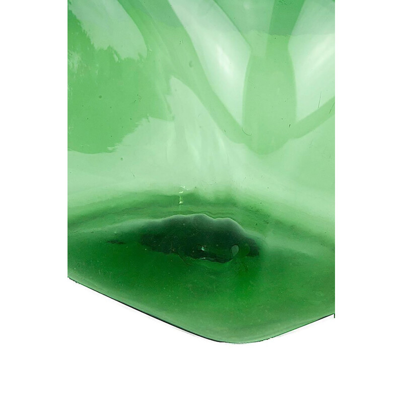 Glass vintage green Vase - 1960s