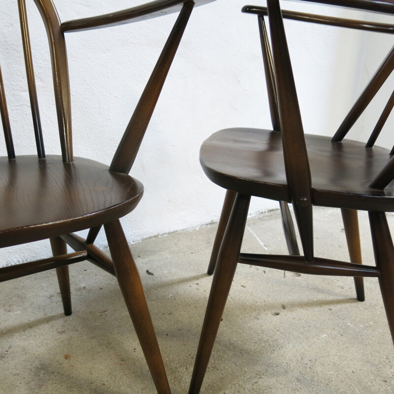 Pair of Windsor Chairs by Lucian Ercolani for Ercol - 1970s