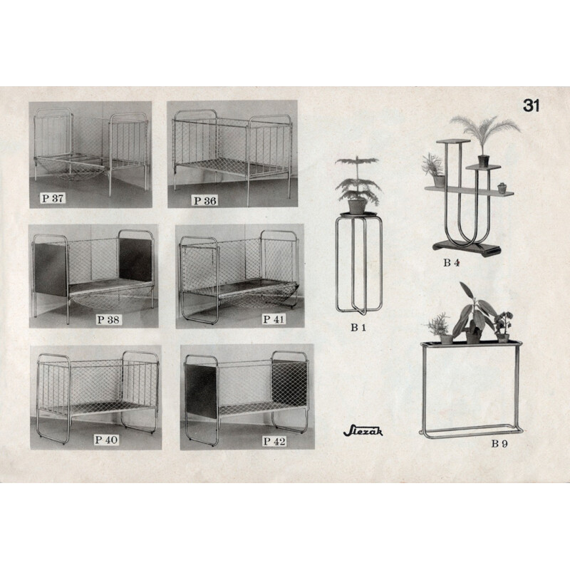 Shelf vintage Flower Stand by Slezak - 1930s